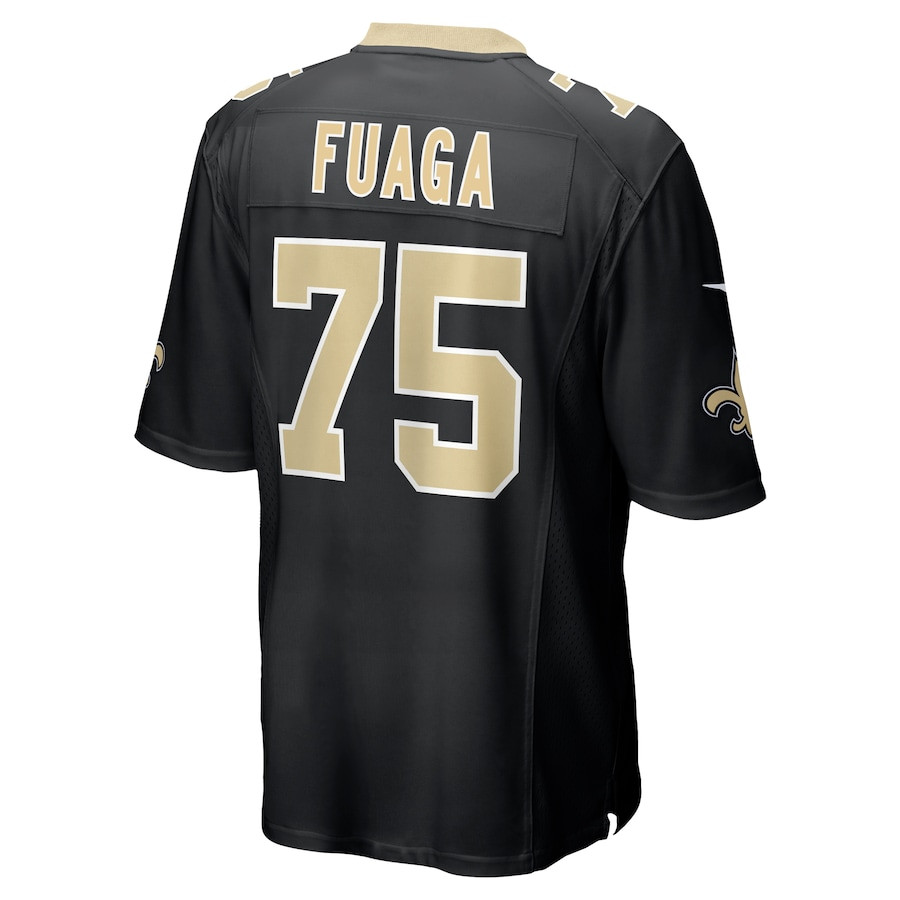 Taliese Fuaga 75 New Orleans Saints Game Men Jersey - Black JS9924 nicesnker - Image 3