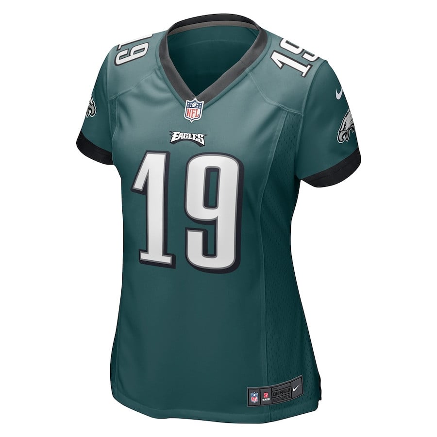 Alternative view of Tanner McKee 19 Philadelphia Eagles Women Team Game Jersey - Midnight Green JS7113 nicesnker