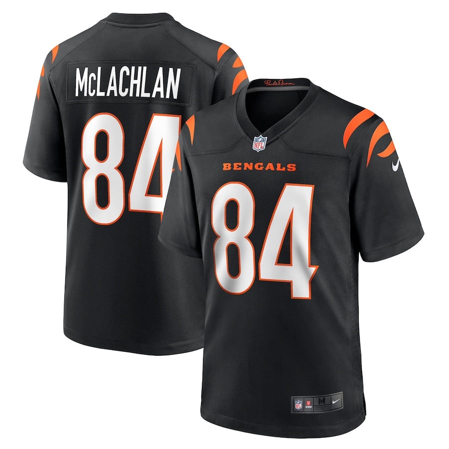 Tanner McLachlan 84 Cincinnati Bengals Game Men Jersey - Black JS2729 nicesnker