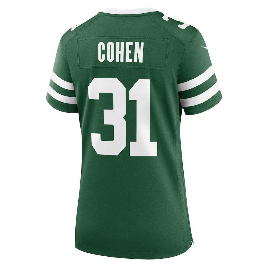 Tarik Cohen 31 New York Jets Women's Team Game Jersey - Legacy Green JS8646 nicesnker - Image 3