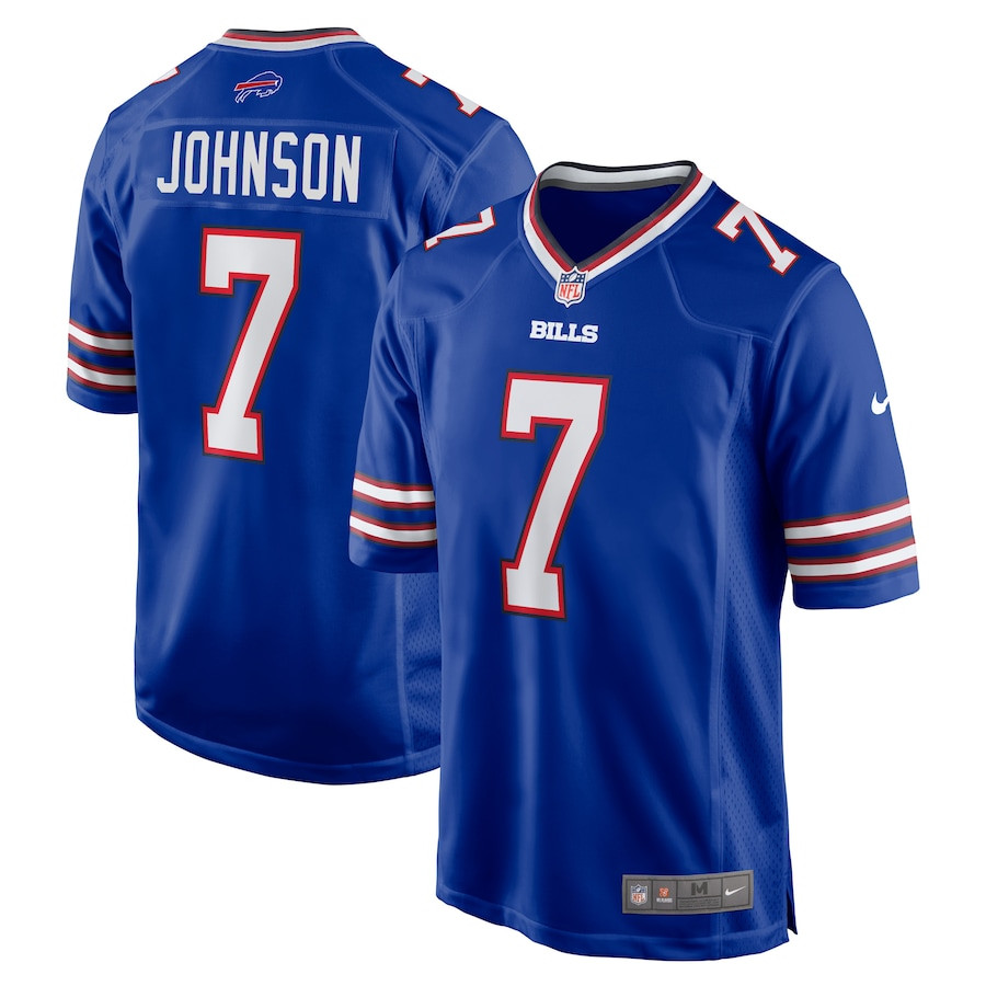 Taron Johnson 7 Buffalo Bills Men Game Jersey - Royal JS2920 nicesnker