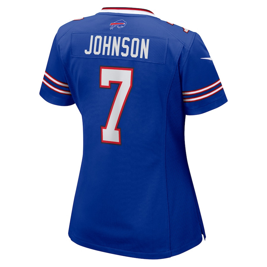 Taron Johnson 7 Buffalo Bills Women Game Jersey - Royal JS2213 nicesnker - Image 3