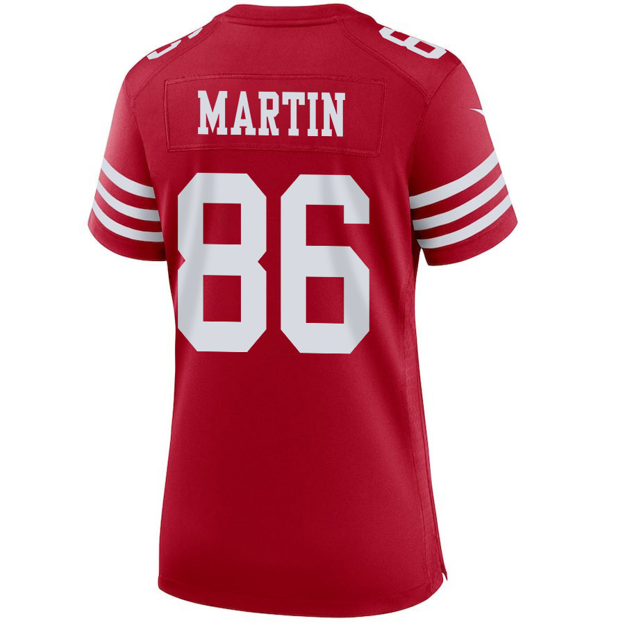 Tay Martin 86 San Francisco 49ers Super Bowl LVIII Patch Game Women Jersey - Scarlet JS9848 nicesnker - Image 3