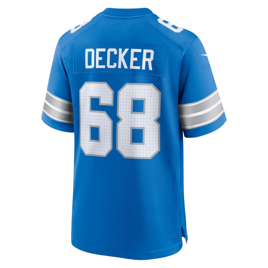 Taylor Decker 68 Detroit Lions Team Game Men Jersey - Blue JS8951 nicesnker - Image 3