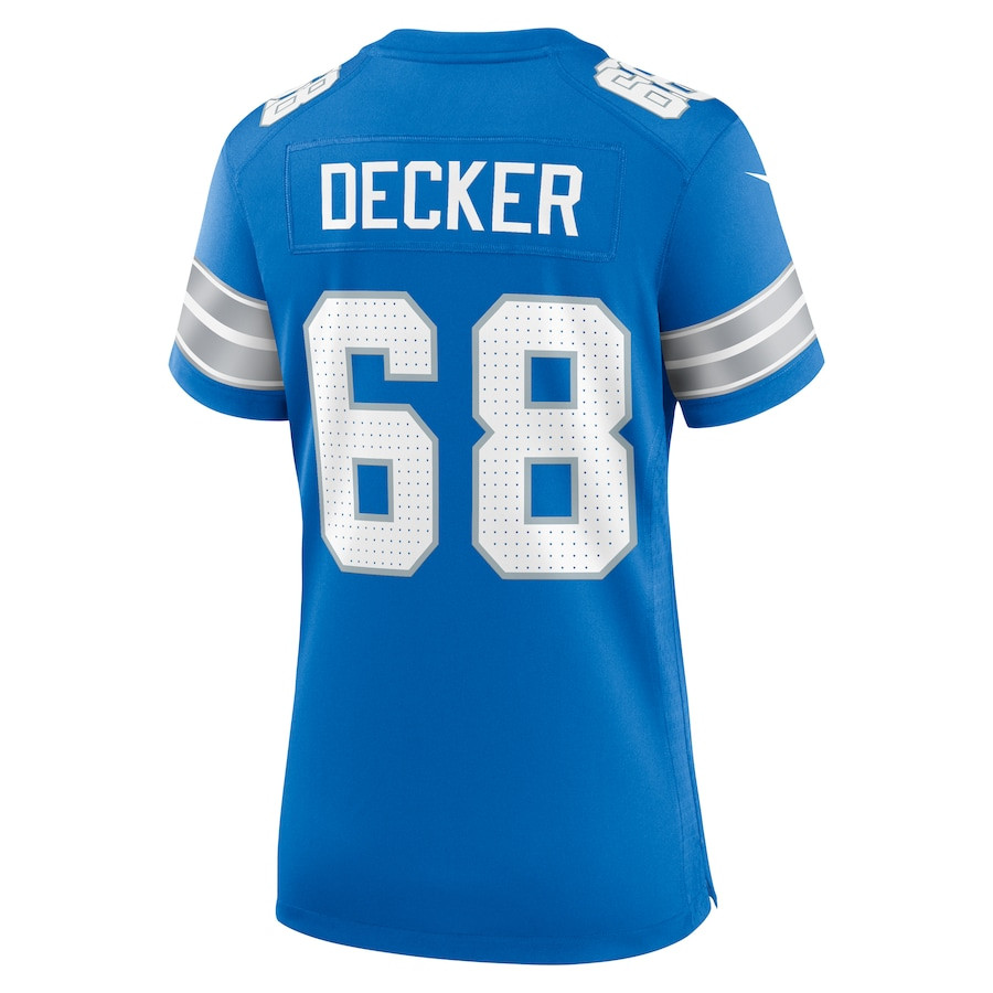 Taylor Decker 68 Detroit Lions Women's Team Game Jersey - Blue JS2058 nicesnker - Image 3