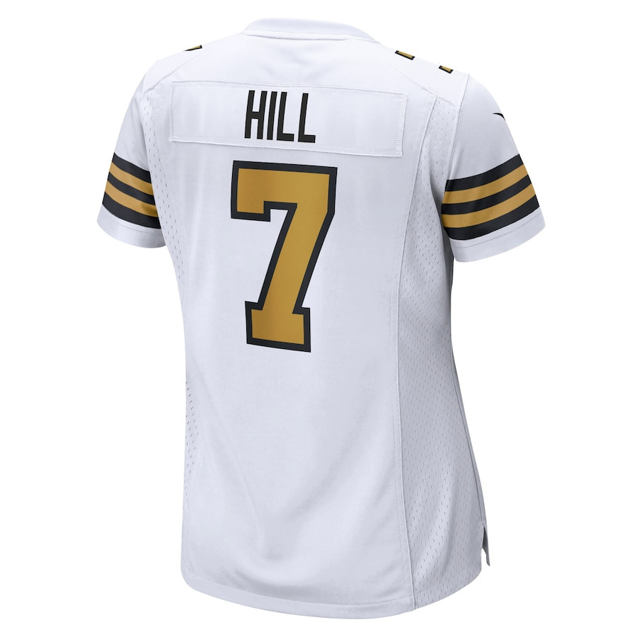 Taysom Hill 7 New Orleans Saints Women Alternate Game Jersey - White JS2428 nicesnker - Image 3