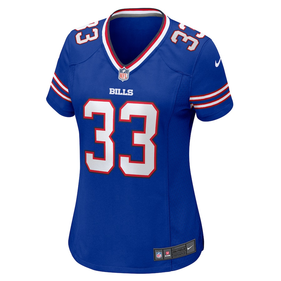 Alternative view of Te'Cory Couch 33 Buffalo Bills Women's Game Jersey - Royal JS8453 nicesnker