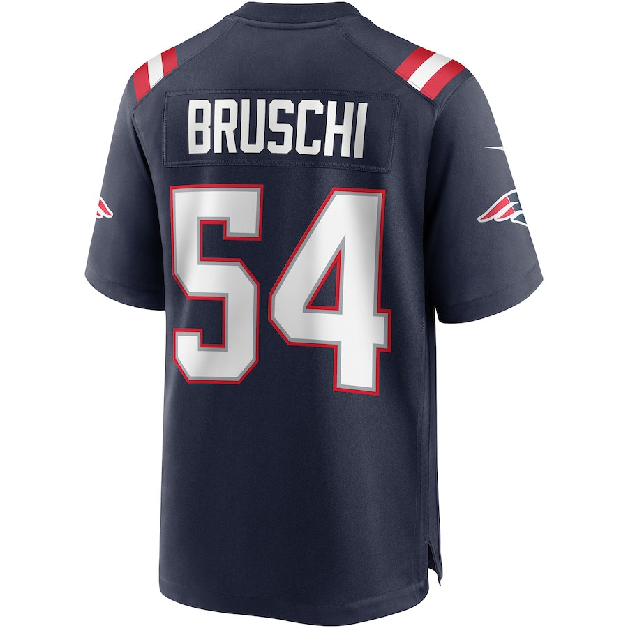 Tedy Bruschi 54 New England Patriots Men Game Retired Jersey - Navy JS4367 nicesnker - Image 3