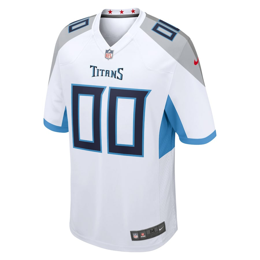 Alternative view of Tennessee Titans Men Custom Game Jersey - White JS5010 nicesnker