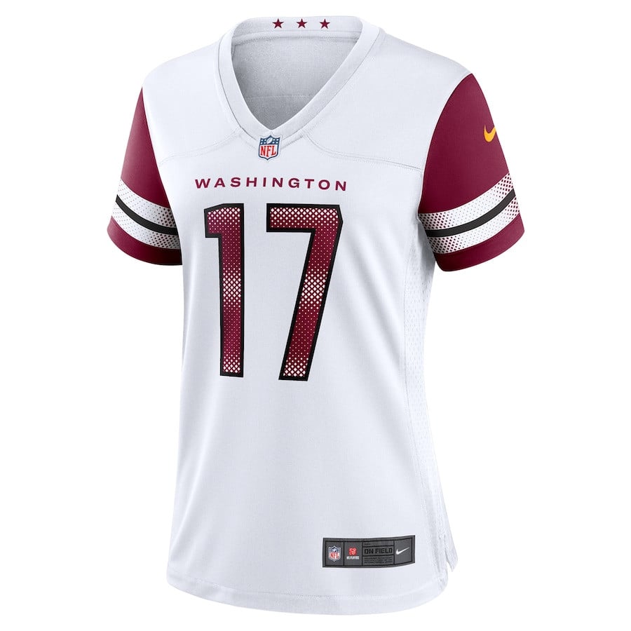 Alternative view of Terry McLaurin 17 Washington Commanders Women's Game Jersey - White JS6779 nicesnker