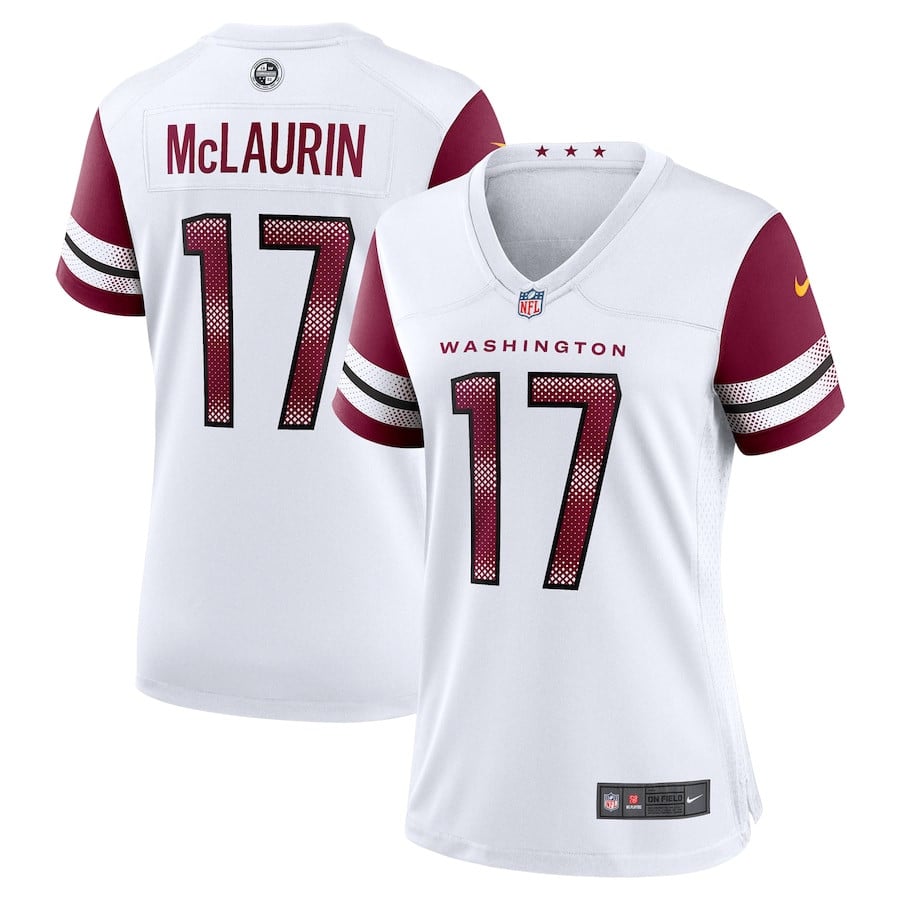 Terry McLaurin 17 Washington Commanders Women's Game Jersey - White JS6779 nicesnker