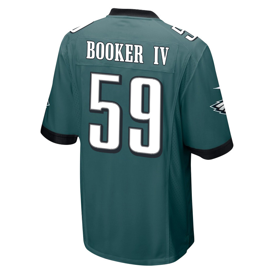 Alternative view of Thomas Booker IV 59 Philadelphia Eagles Super Bowl LIX New Orleans Patch Game Men Jersey - Midnight Green JS1269 nicesnker
