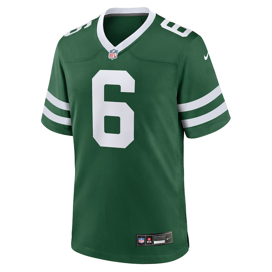 Alternative view of Thomas Morstead 6 New York Jets Team Game Men Jersey - Legacy Green JS6871 nicesnker