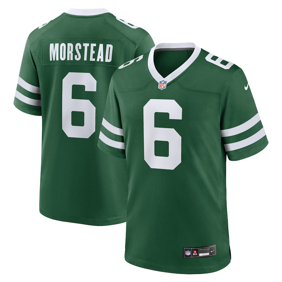 Thomas Morstead 6 New York Jets Team Game Men Jersey - Legacy Green JS6871 nicesnker