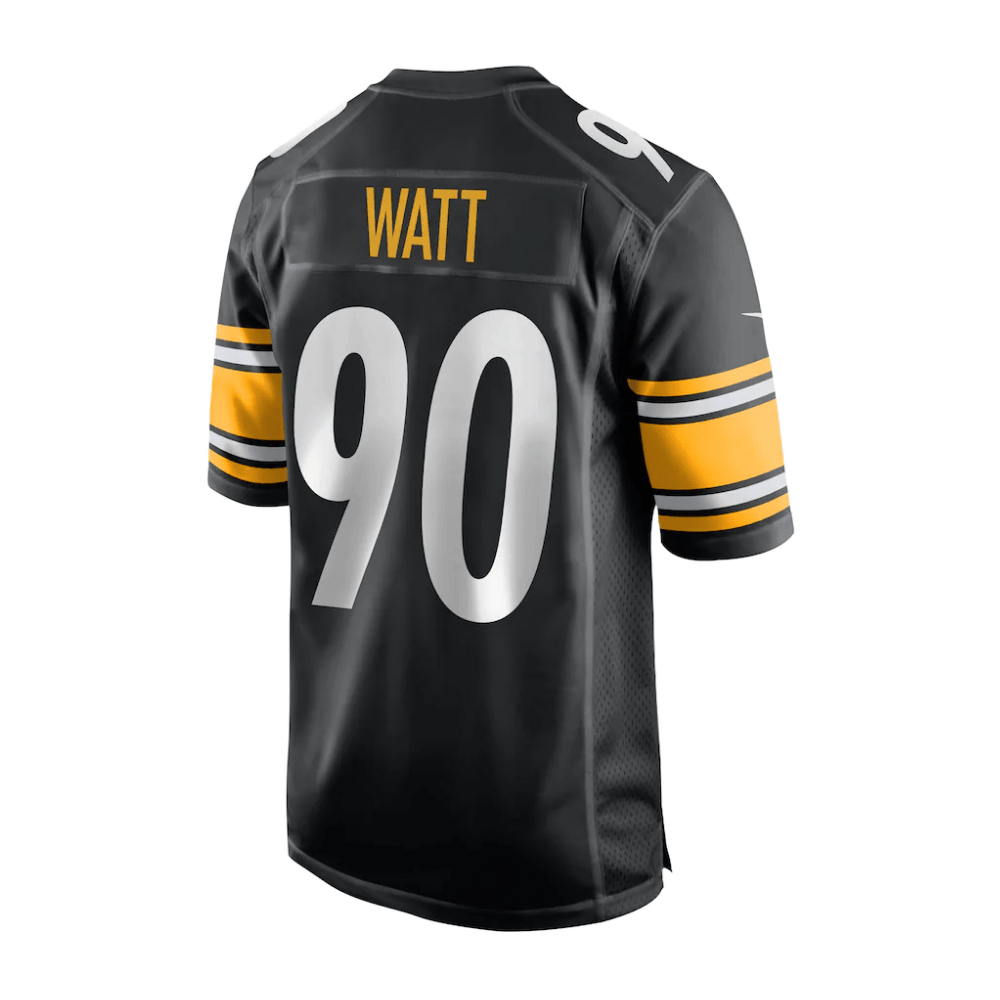 T.J. Watt 90 Pittsburgh Steelers 2025 Pro Bowl Patch Game Men Jersey - Black JS5689 nicesnker - Image 3