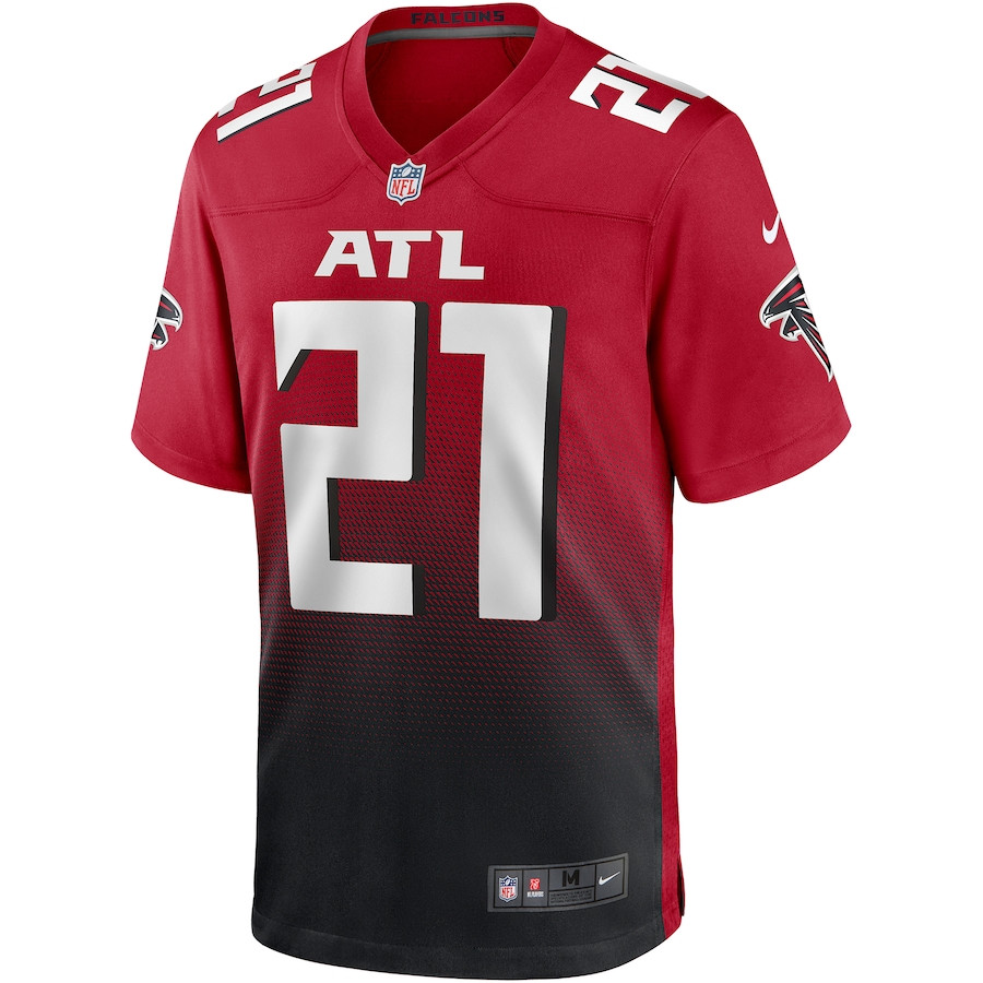 Alternative view of Todd Gurley II 21 Atlanta Falcons Men 2nd Alternate Game Jersey - Red JS1684 nicesnker
