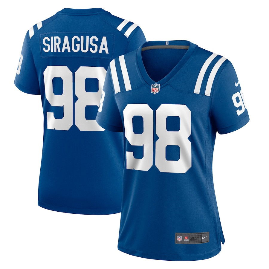 Tony Siragusa 98 Indianapolis Colts Women's Game Retired Player Jersey - Royal JS1225 nicesnker