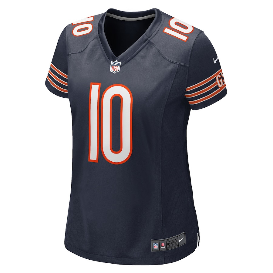 Alternative view of Trace McSorley 10 Chicago Bears Team Game Women Jersey - Navy JS4026 nicesnker
