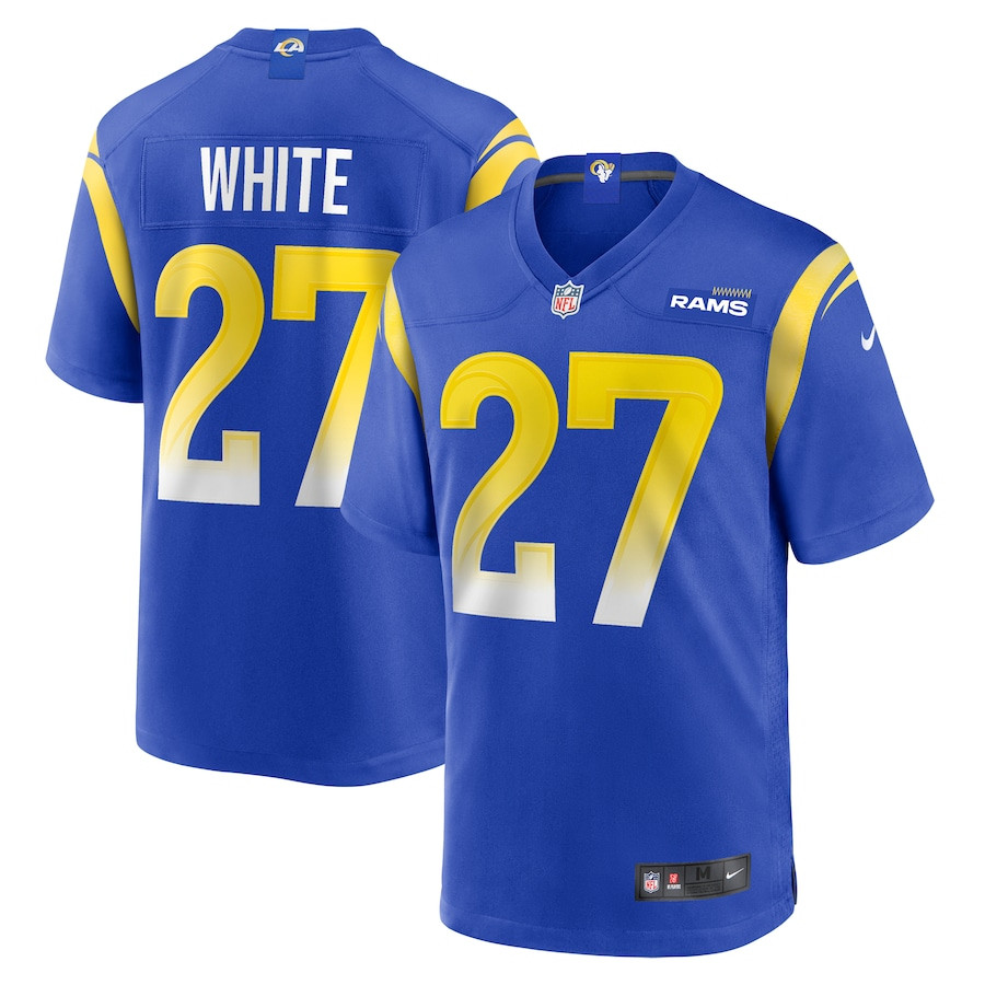 Tre'Davious White 27 Los Angeles Rams Team Game Men Jersey - Royal JS5029 nicesnker