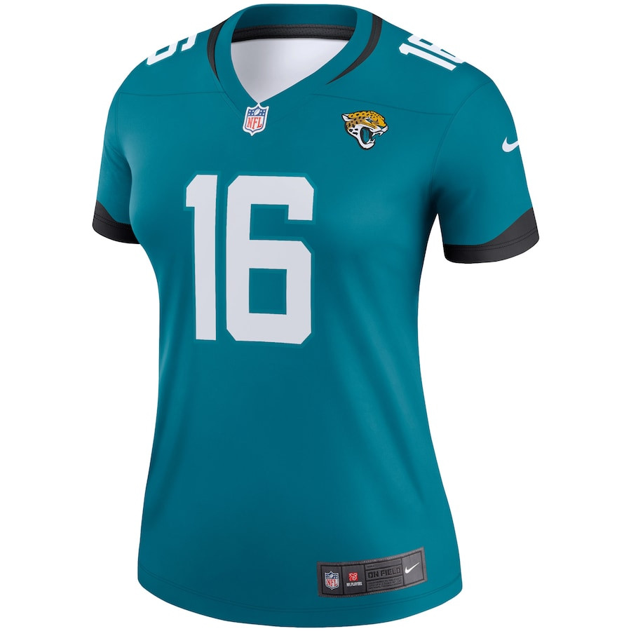 Alternative view of Trevor Lawrence 16 Jacksonville Jaguars Women Legend Jersey - Teal JS3673 nicesnker