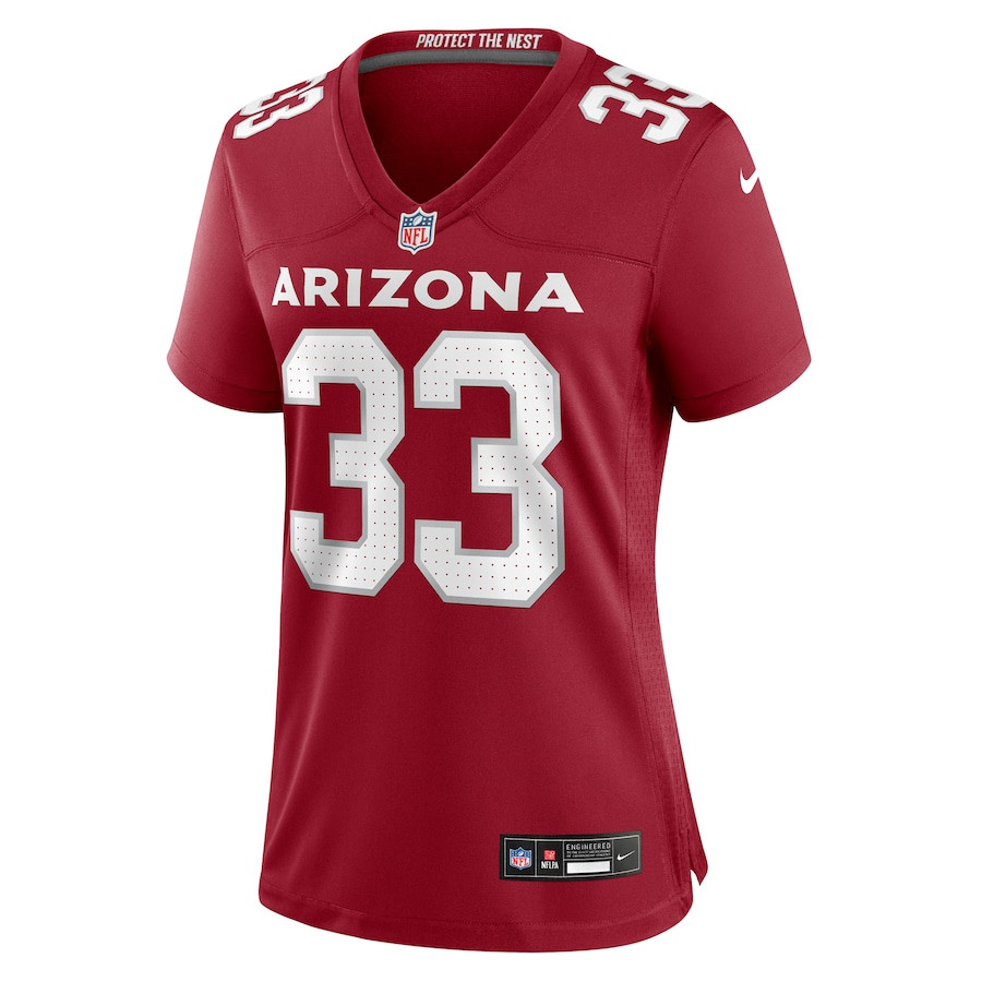 Alternative view of Trey Benson 33 Arizona Cardinals Women's Game Jersey - Cardinal JS5493 nicesnker