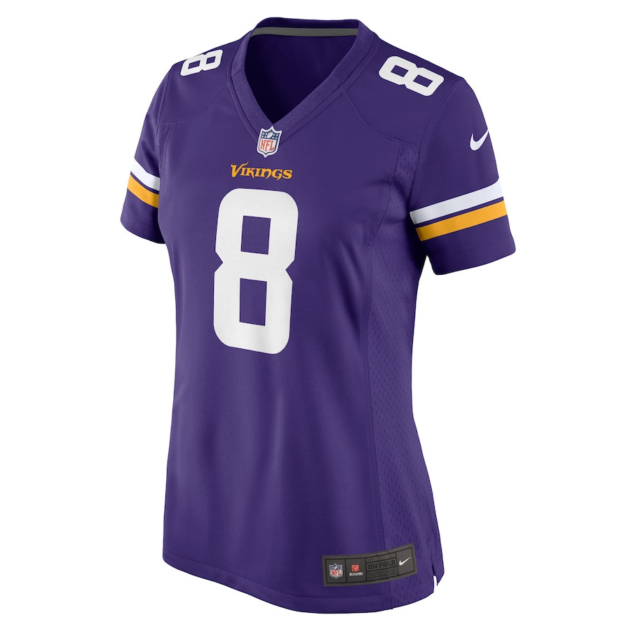 Alternative view of Trishton Jackson 8 Minnesota Vikings Women's Game Jersey - Purple JS1760 nicesnker