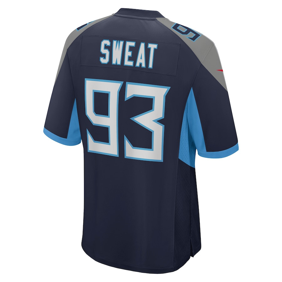 T'Vondre Sweat 93 Tennessee Titans Team Game Men Jersey - Navy JS9376 nicesnker - Image 3