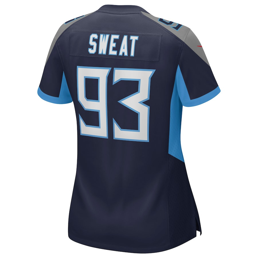 T'Vondre Sweat 93 Tennessee Titans Women's Team Game Jersey - Navy JS9820 nicesnker - Image 3