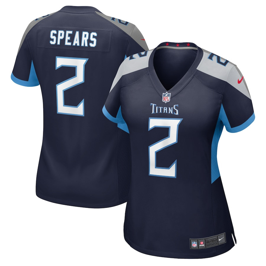 Tyjae Spears 2 Tennessee Titans Women's Game Jersey - Navy JS8551 nicesnker