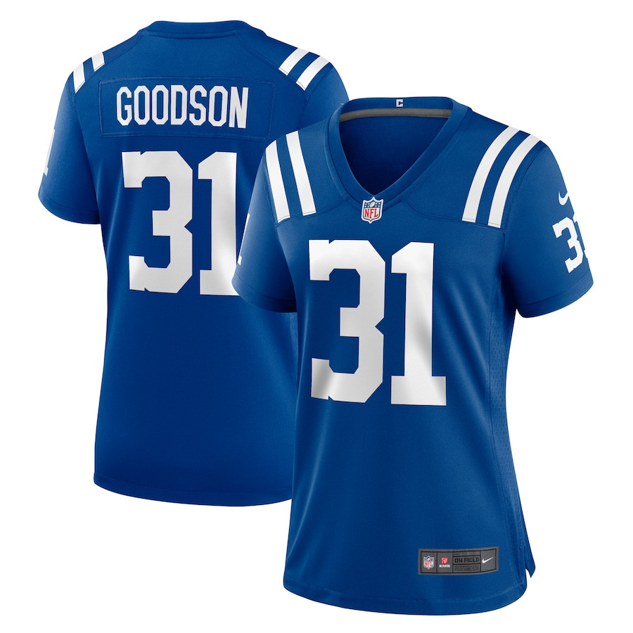 Tyler Goodson 31 Indianapolis Colts Women's Game Jersey - Royal JS6324 nicesnker