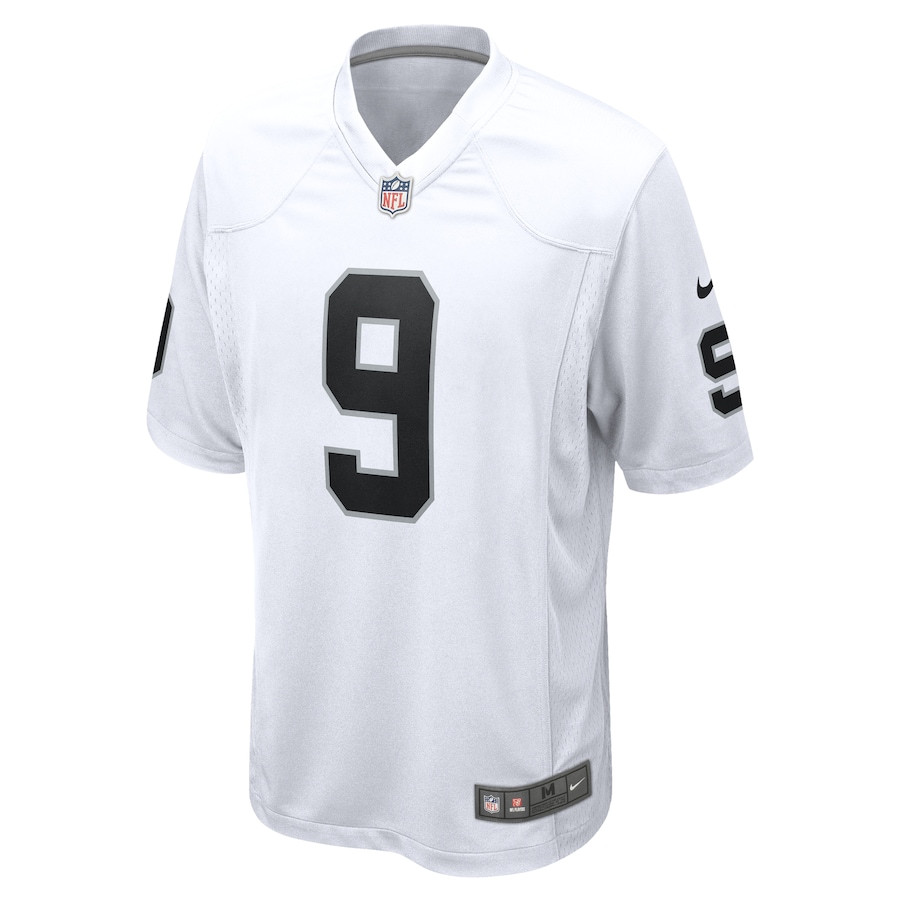 Alternative view of Tyree Wilson 9 Las Vegas Raiders Game Men Jersey - White JS3593 nicesnker