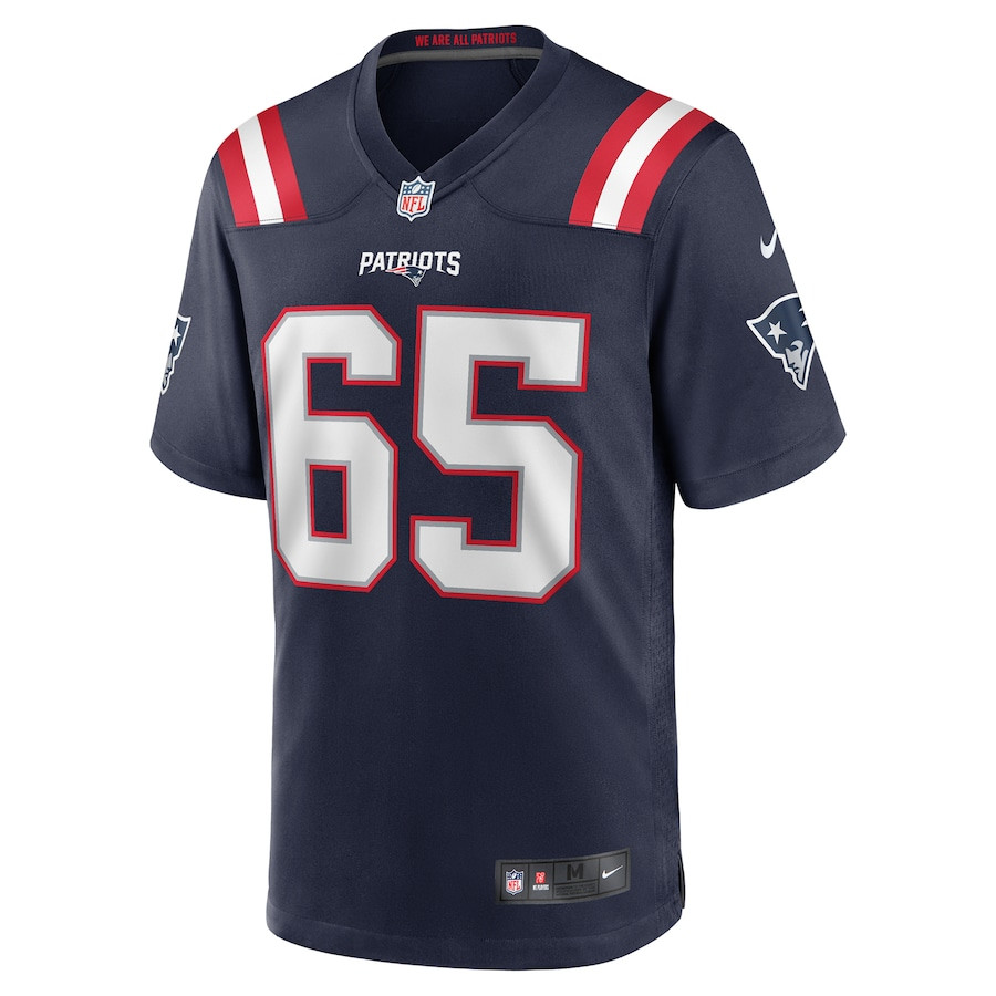 Alternative view of Tyrese Robinson 65 New England Patriots Game Men Jersey - Navy JS8947 nicesnker