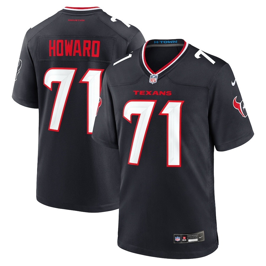 Tytus Howard 71 Houston Texans Team Game Men Jersey - Navy JS2026 nicesnker