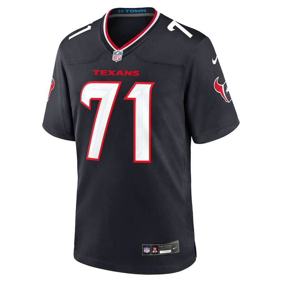 Alternative view of Tytus Howard 71 Houston Texans Team Game Men Jersey - Navy JS2026 nicesnker