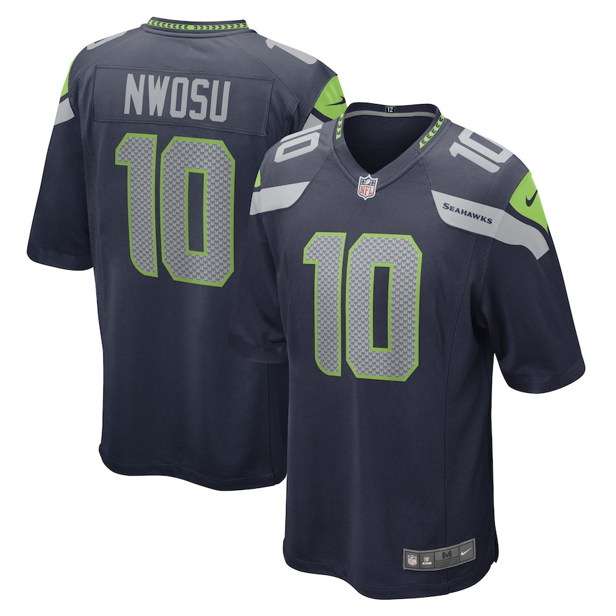 Uchenna Nwosu 10 Seattle Seahawks Men Game Jersey - College Navy JS9497 nicesnker