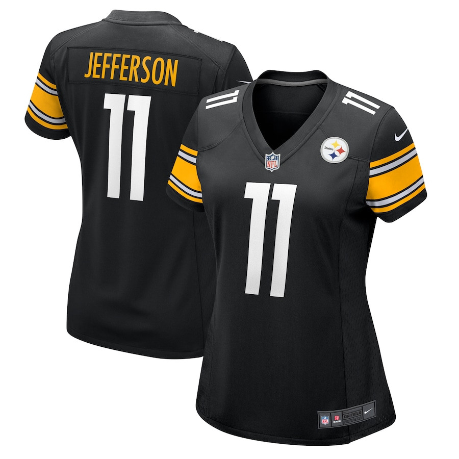 Van Jefferson 11 Pittsburgh Steelers Women's Game Jersey - Black JS9338 nicesnker