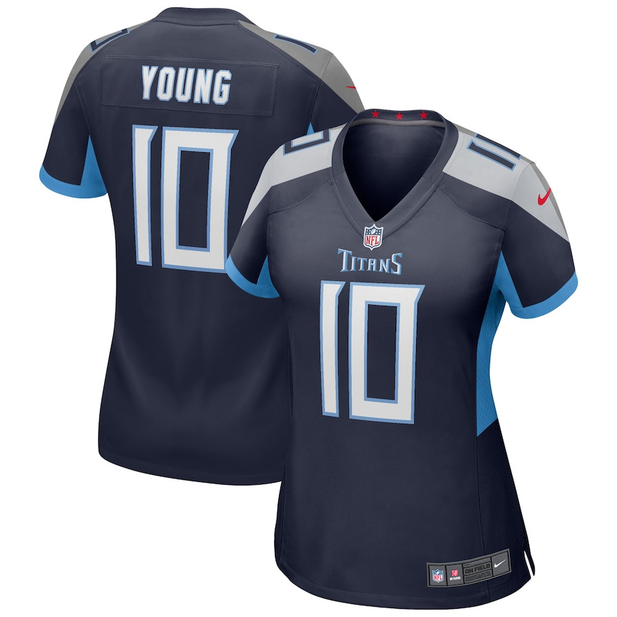 Vince Young 10 Tennessee Titans Women Game Retired Jersey - Navy JS6090 nicesnker