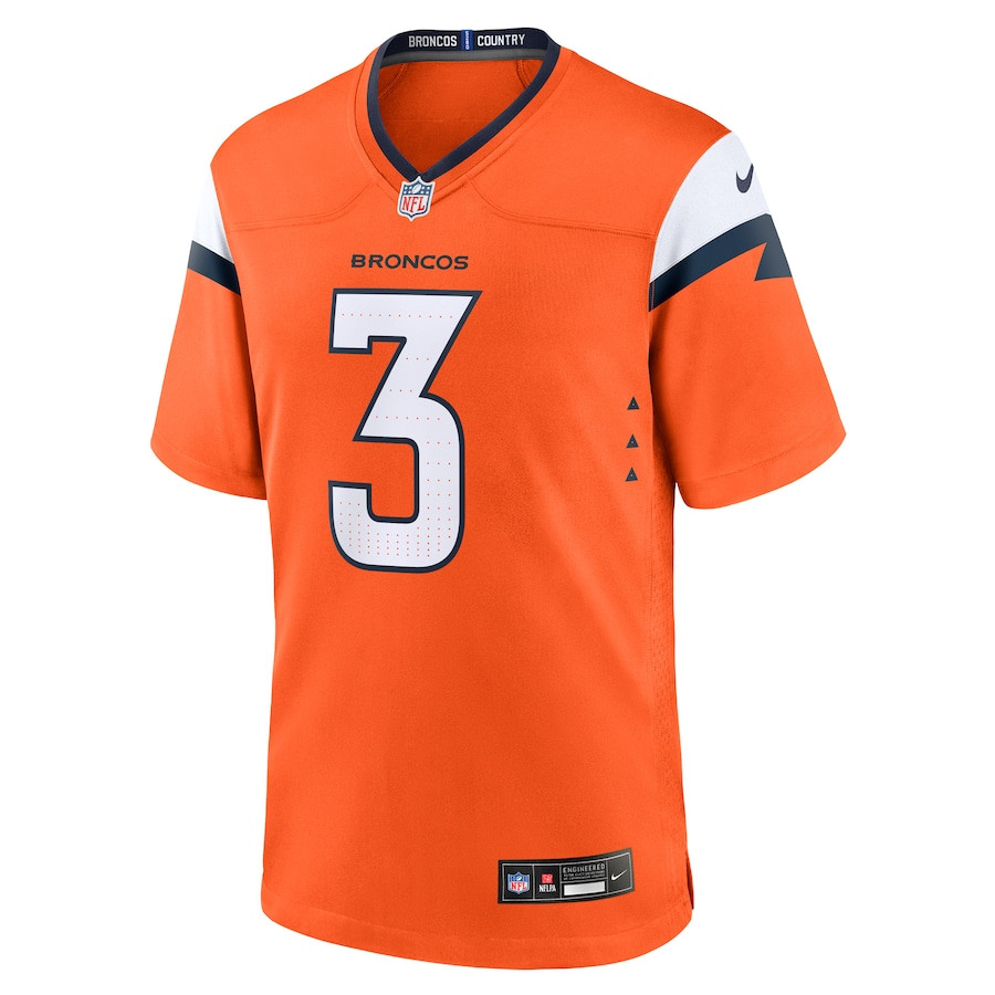 Alternative view of Wil Lutz 3 Denver Broncos Team Game Men Jersey - Orange JS7923 nicesnker