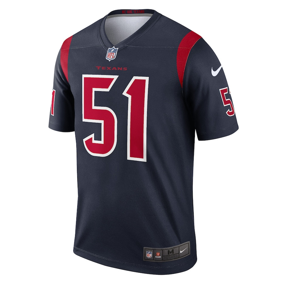 Alternative view of Will Anderson Jr. 51 Houston Texans Legend Men Jersey - Navy JS7982 nicesnker