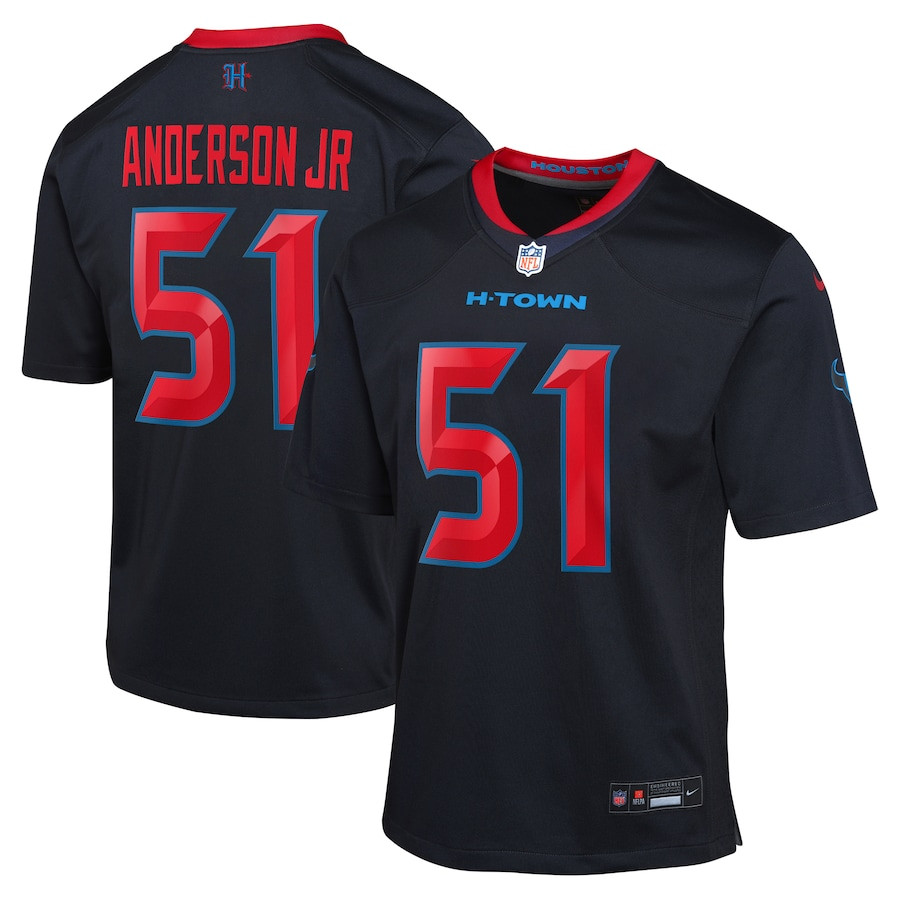 Will Anderson Jr. 51 Houston Texans Youth 2nd Alternate Game Jersey - Navy JS3728 nicesnker