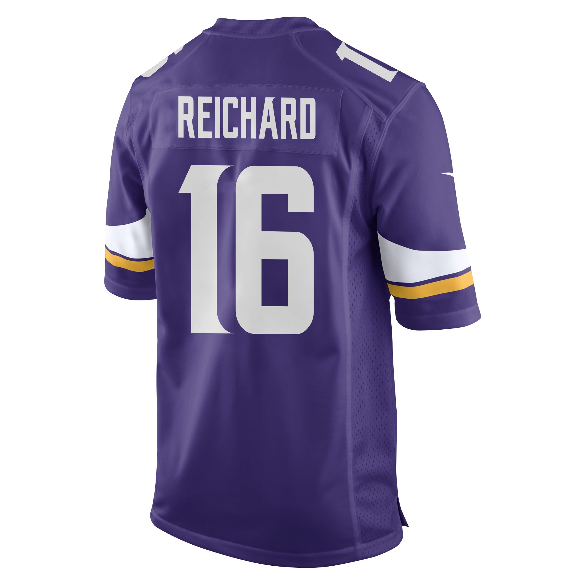 Alternative view of Will Reichard 16 Minnesota Vikings Super Bowl LIX New Orleans Patch Game Men Jersey - Purple JS2650 nicesnker