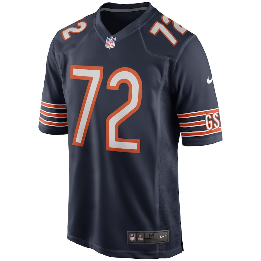 Alternative view of William Perry 72 Chicago Bears Men Game Retired Jersey - Navy JS9614 nicesnker