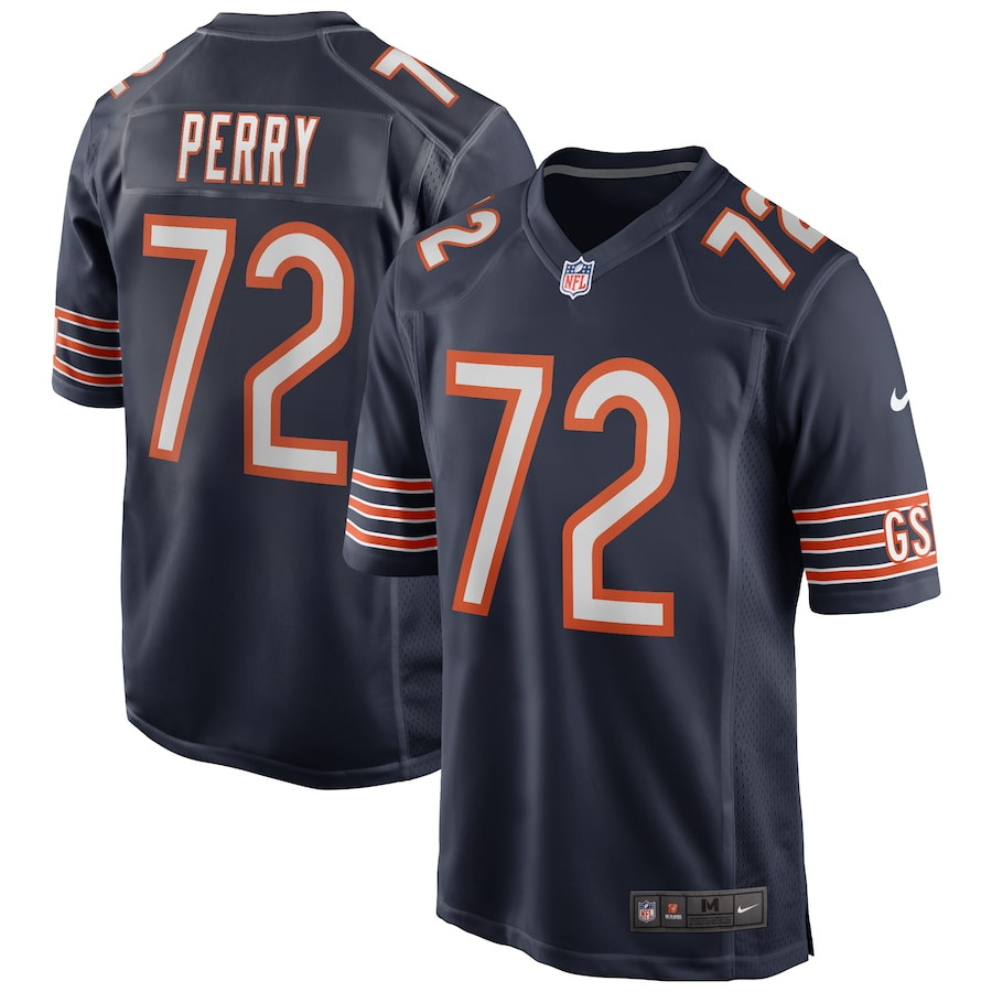 William Perry 72 Chicago Bears Men Game Retired Jersey - Navy JS9614 nicesnker