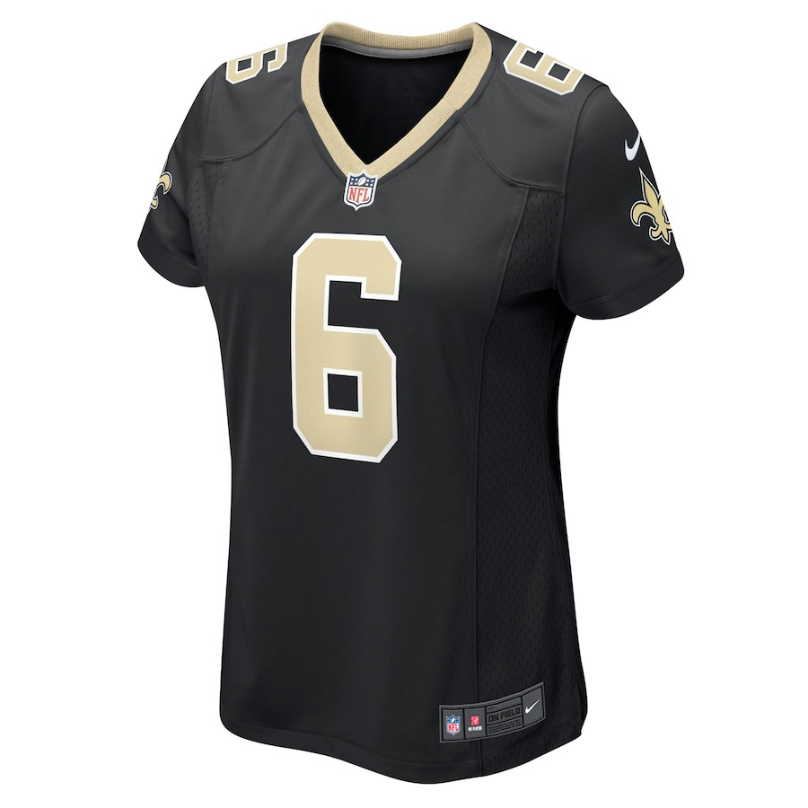Alternative view of Willie Gay 6 New Orleans Saints Women's Game Jersey - Black JS4218 nicesnker