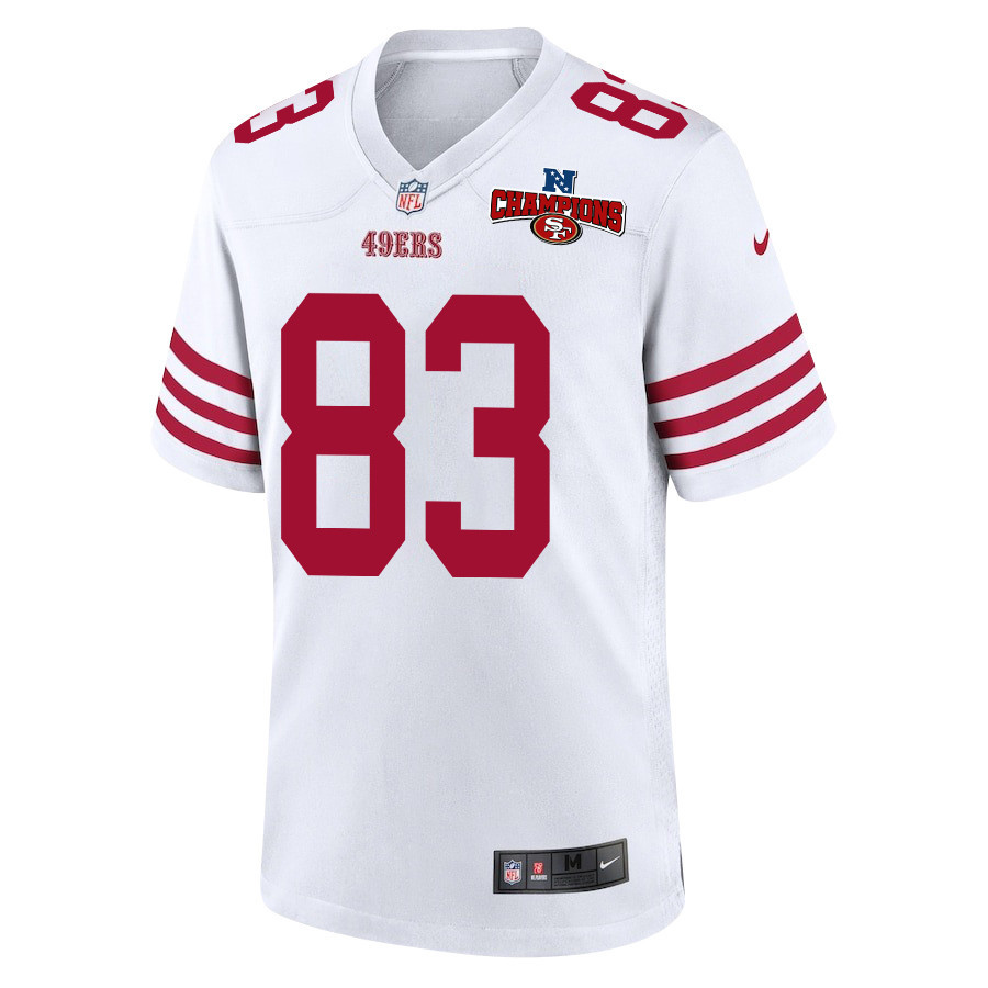 Alternative view of Willie Snead IV 83 San Francisco 49ers NFC Champions Patch Game Men Jersey - White JS9082 nicesnker