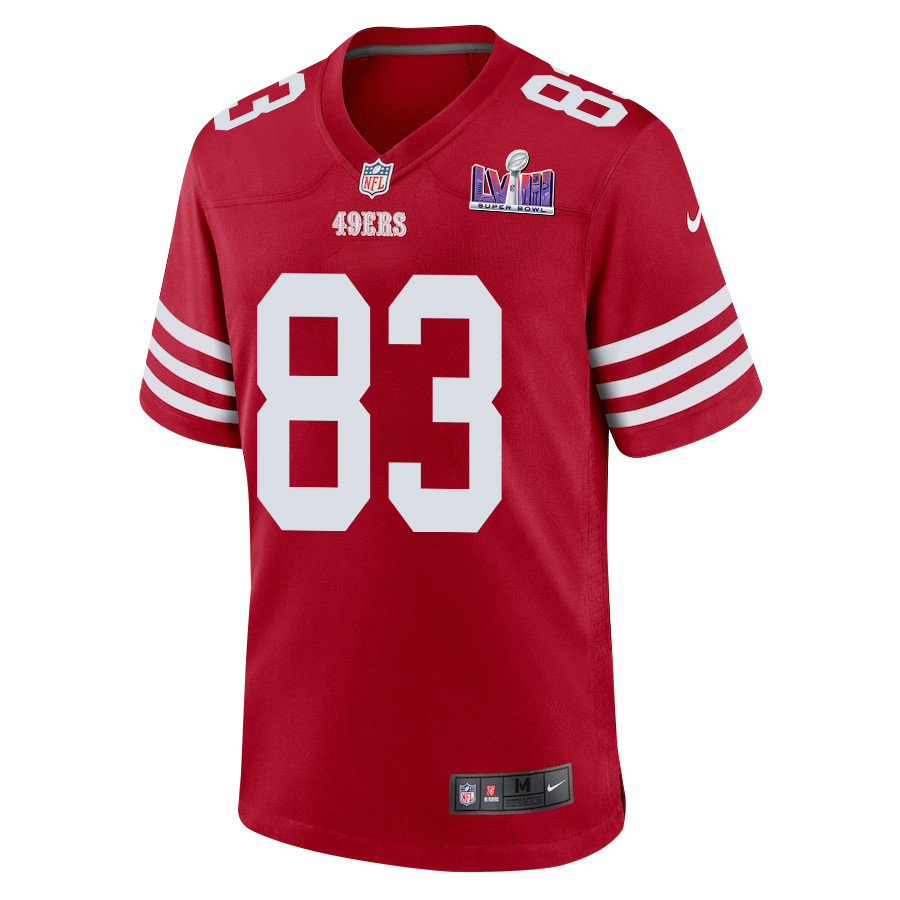 Alternative view of Willie Snead IV 83 San Francisco 49ers Super Bowl LVIII Patch Game Men Jersey - Scarlet JS9333 nicesnker
