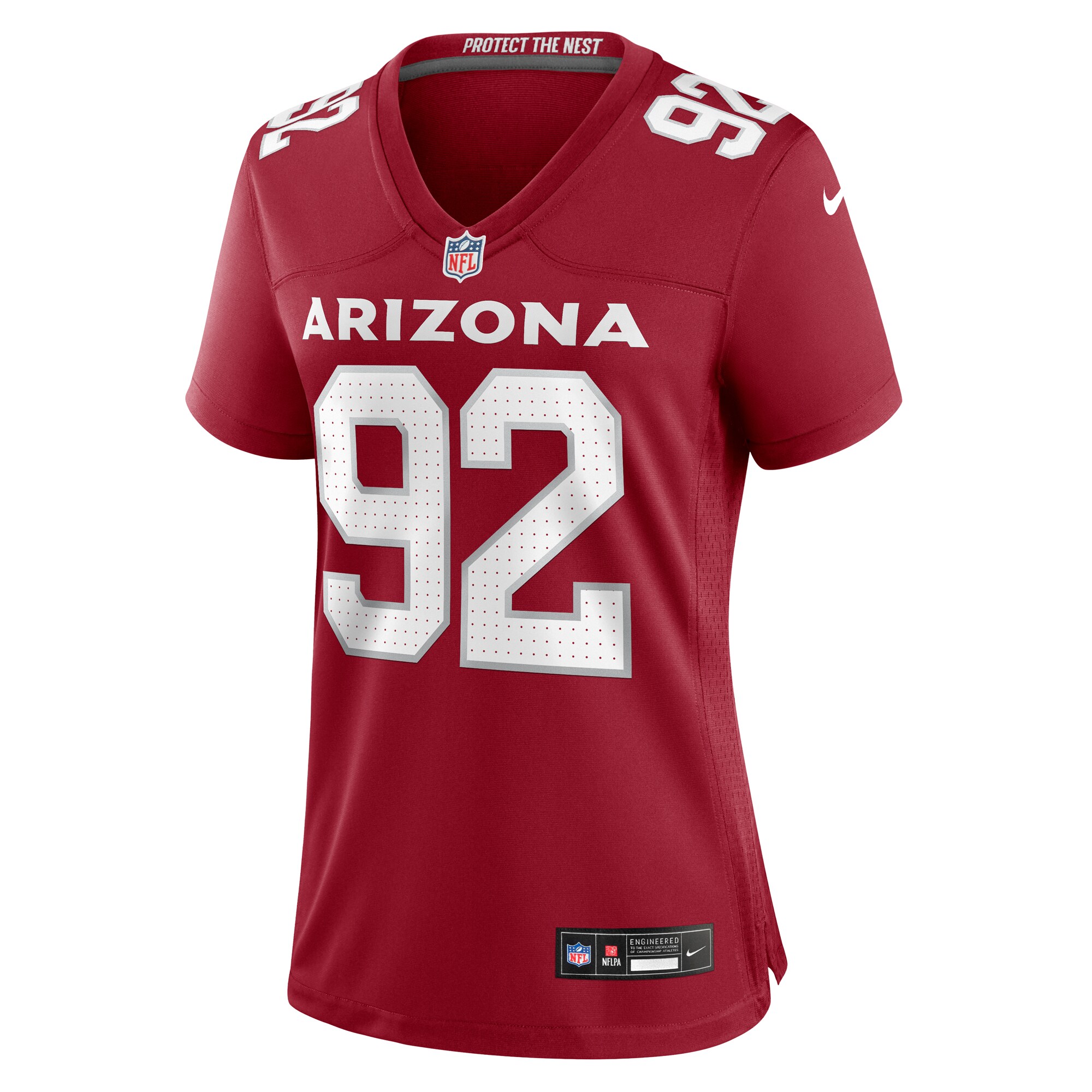 Alternative view of Women's Arizona Cardinals Bilal Nichols Cardinal Game Jersey JS5627 nicesnker