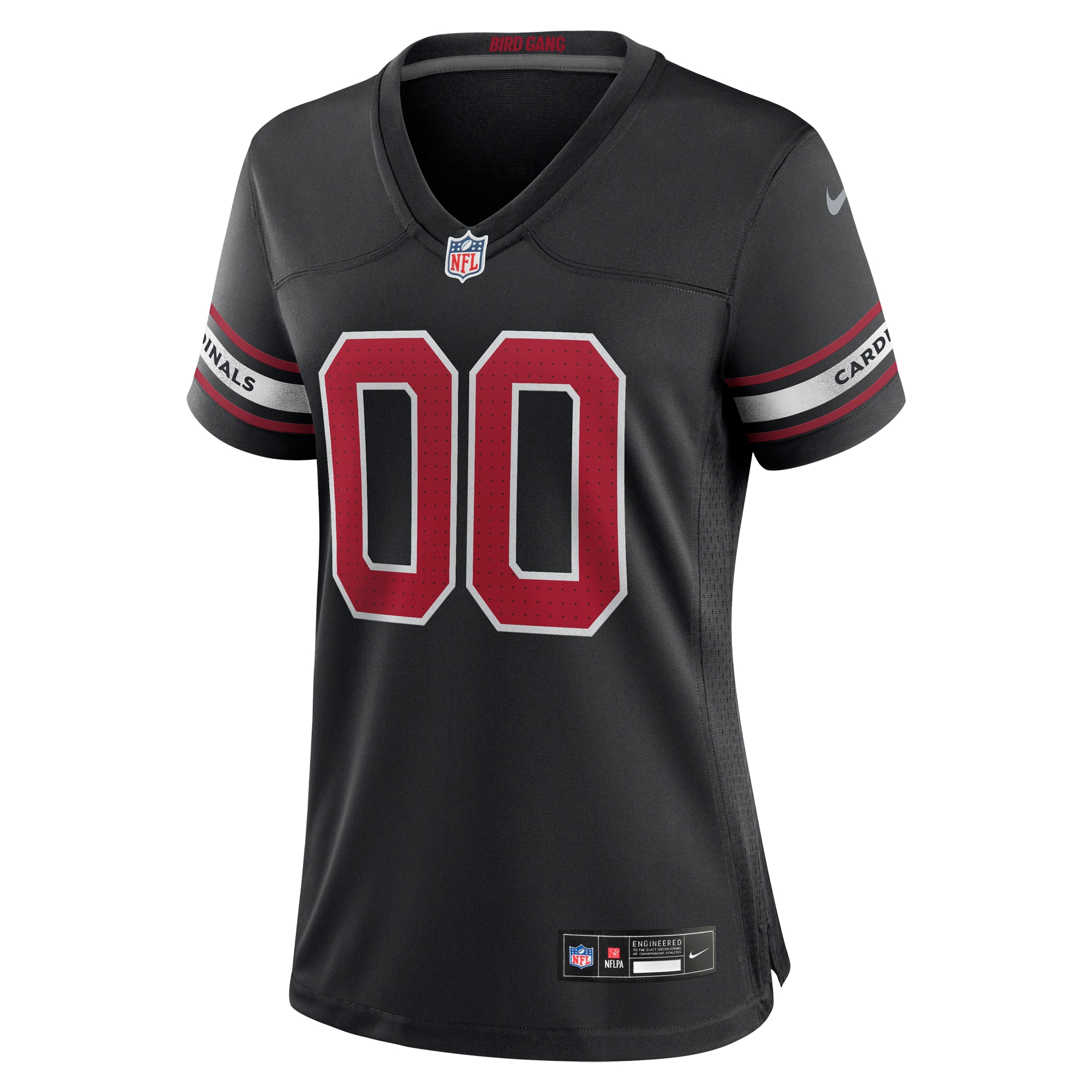Alternative view of Women's Arizona Cardinals Black Alternate Custom Game Jersey JS8960 nicesnker