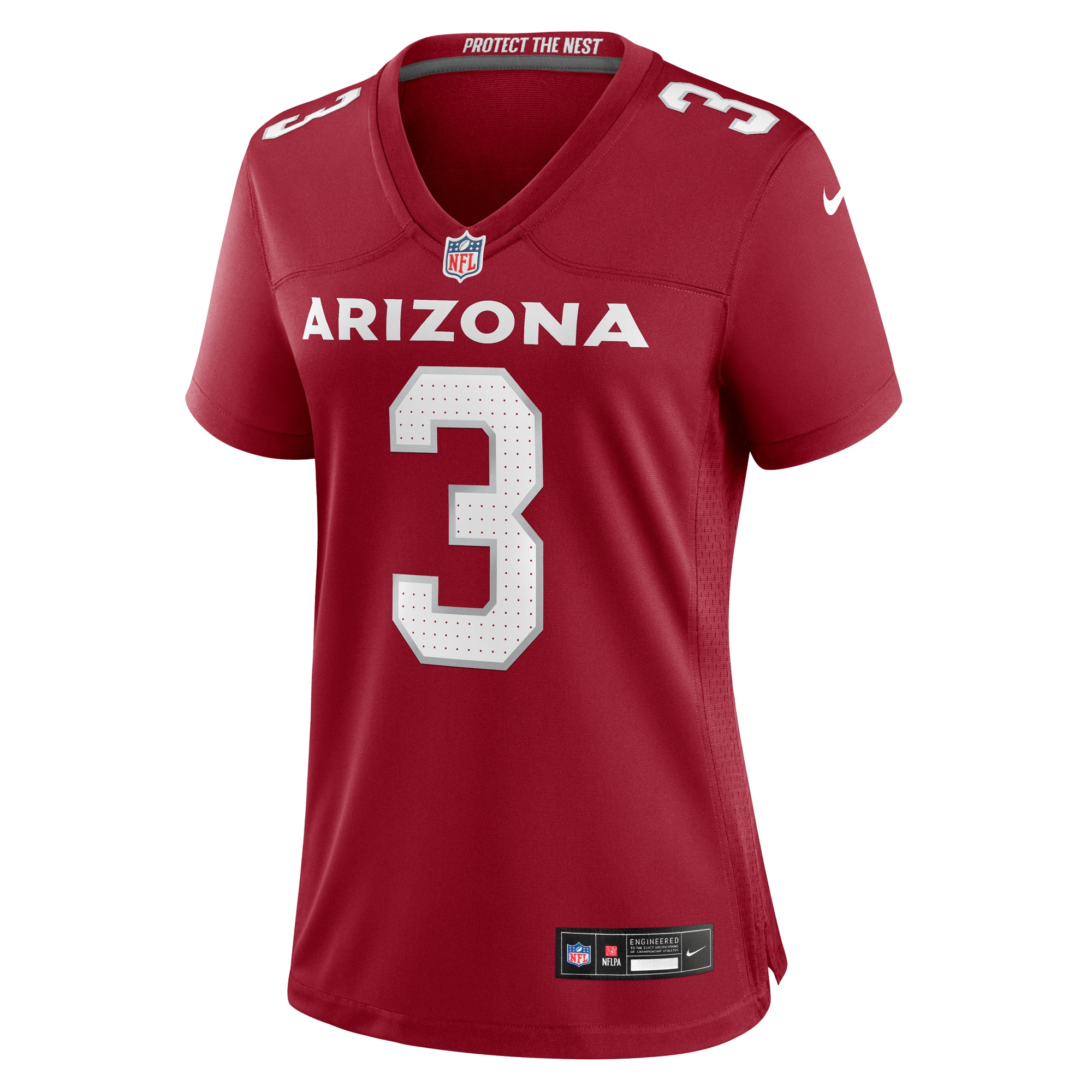 Alternative view of Women's Arizona Cardinals Budda Baker Cardinal Team Game Jersey JS3212 nicesnker