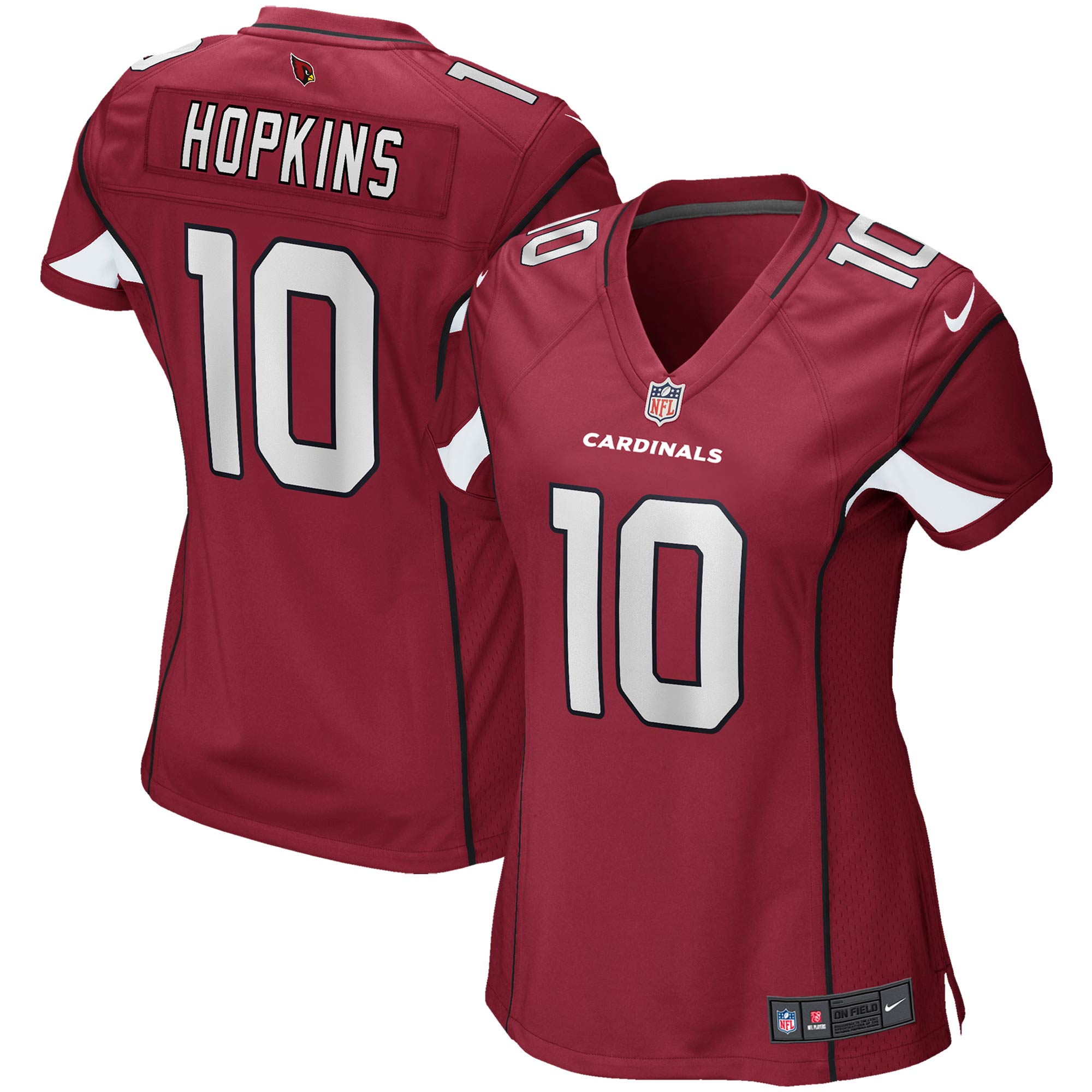 Women's Arizona Cardinals DeAndre Hopkins Cardinal Game Player Jersey JS8864 nicesnker